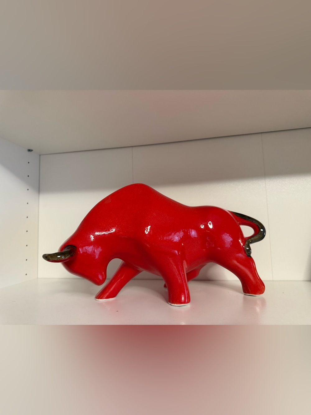 Ceramic Sculpture Bull Handmade and Handpainted. Decorative Figure spain new